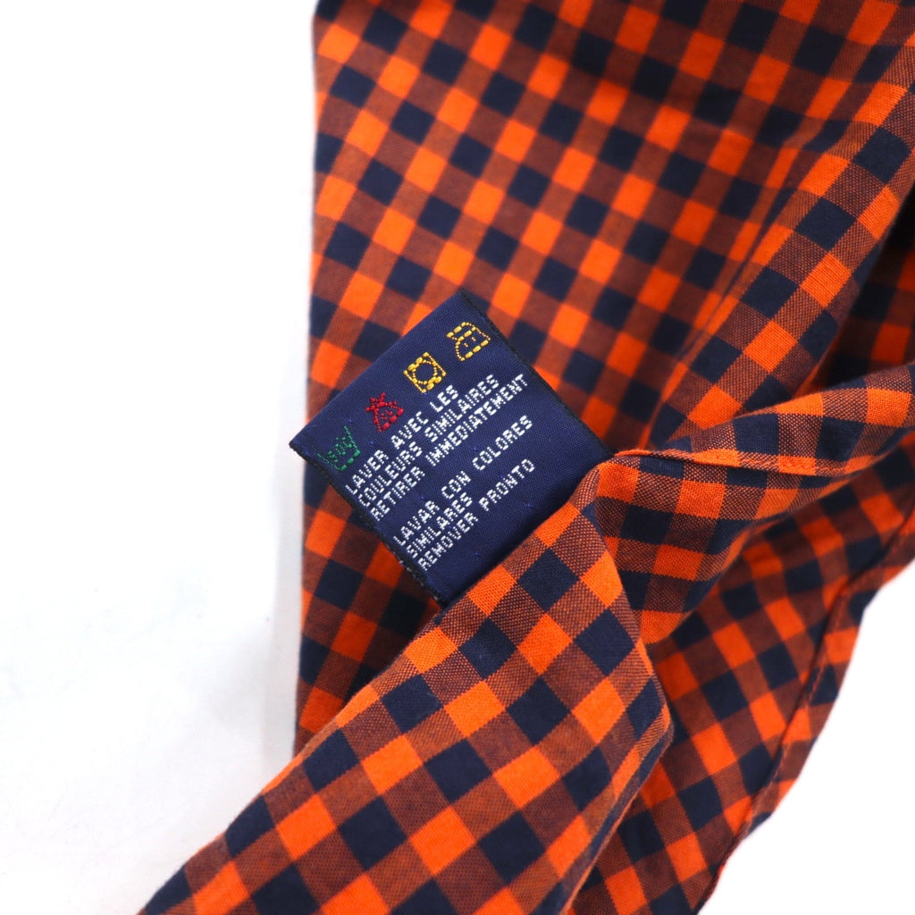 TOMMY HILFIGER Camicia button-down a quadri vichy L Arancione Cotone Oversize