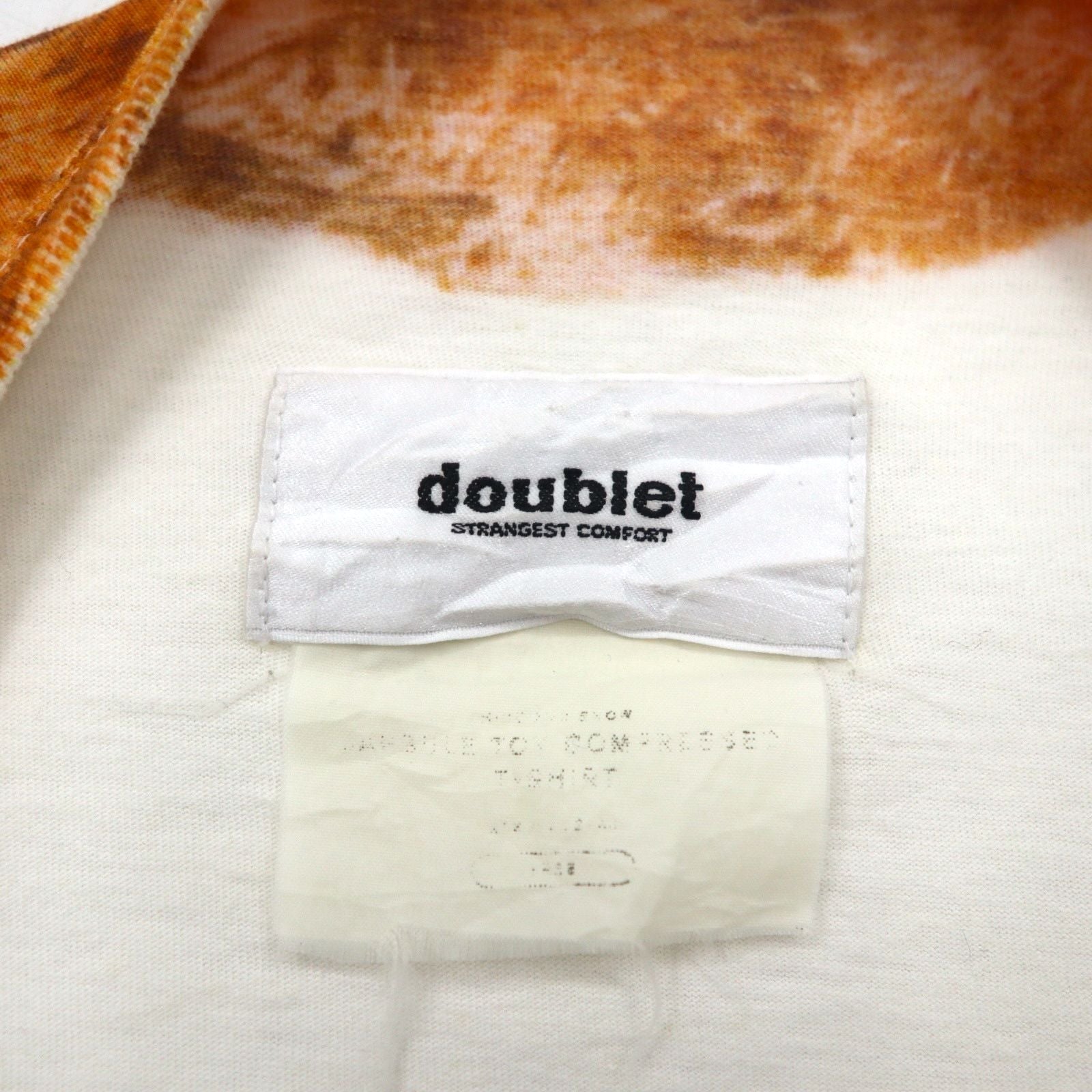 doublet YOUR FACE HERE T-shirt FREE bianco TED Ted CAPSULETOY COMPRESSED