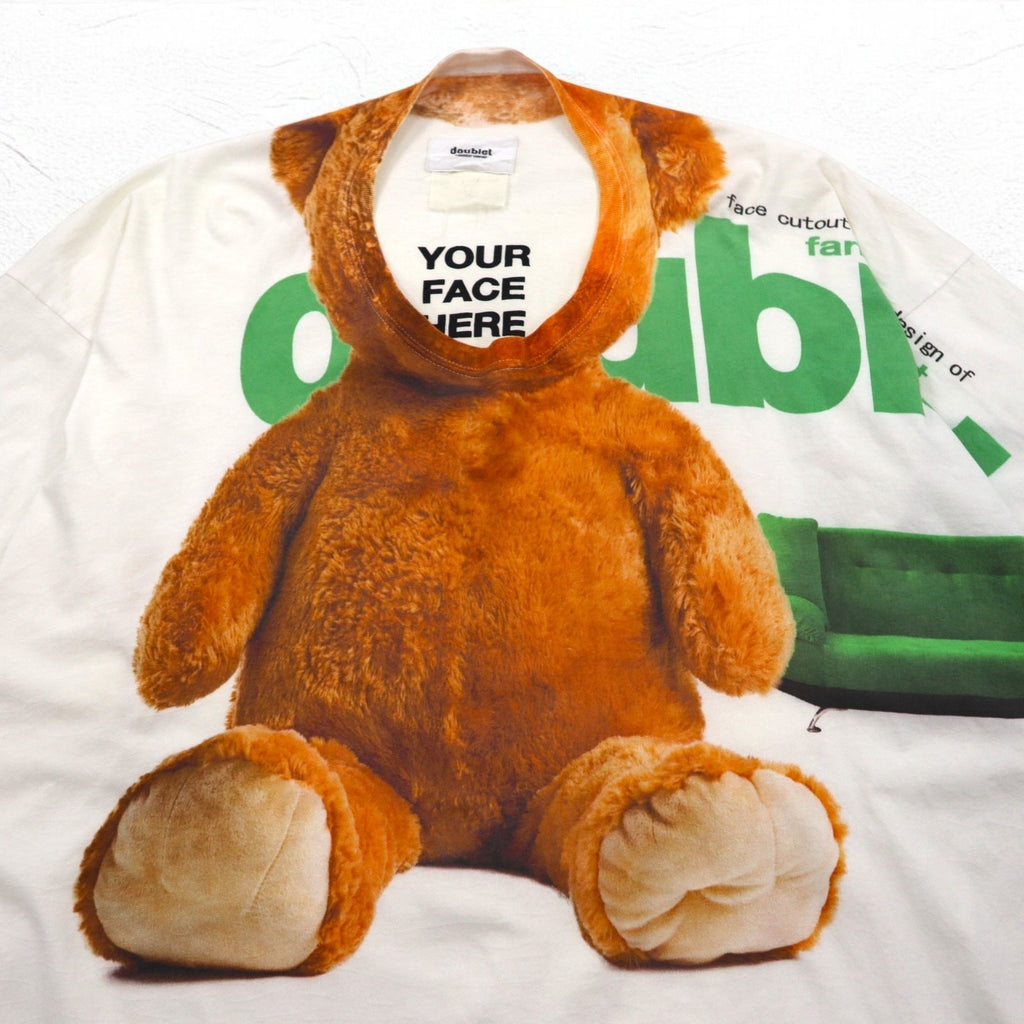 doublet YOUR FACE HERE T-shirt FREE bianco TED Ted CAPSULETOY COMPRESSED