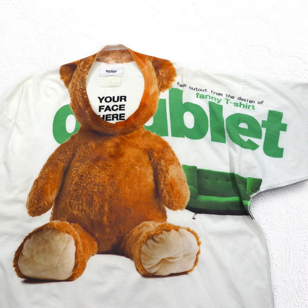 doublet YOUR FACE HERE T-shirt FREE bianco TED Ted CAPSULETOY COMPRESSED