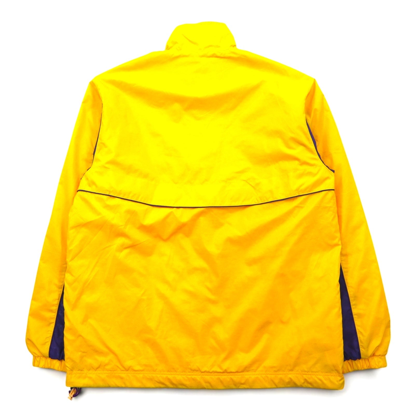 APPLEBUM Giacca con zip in nylon L Giallo Poliestere Coulisse