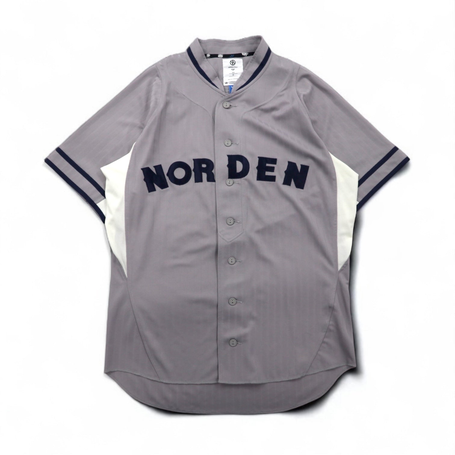 adidas originals × KZK ( Kazuki Kuraishi 倉石一樹 ) ObyO ベースボールシャツ XL グレー ポリエステル NORDEN O17334