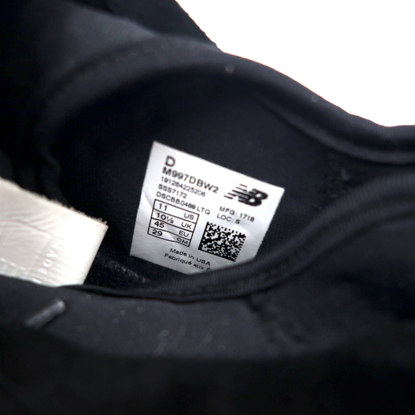 new balance Made in USA 997 sneakers in suede and leather, 29cm, black 997 Deconstructed M997DBW2