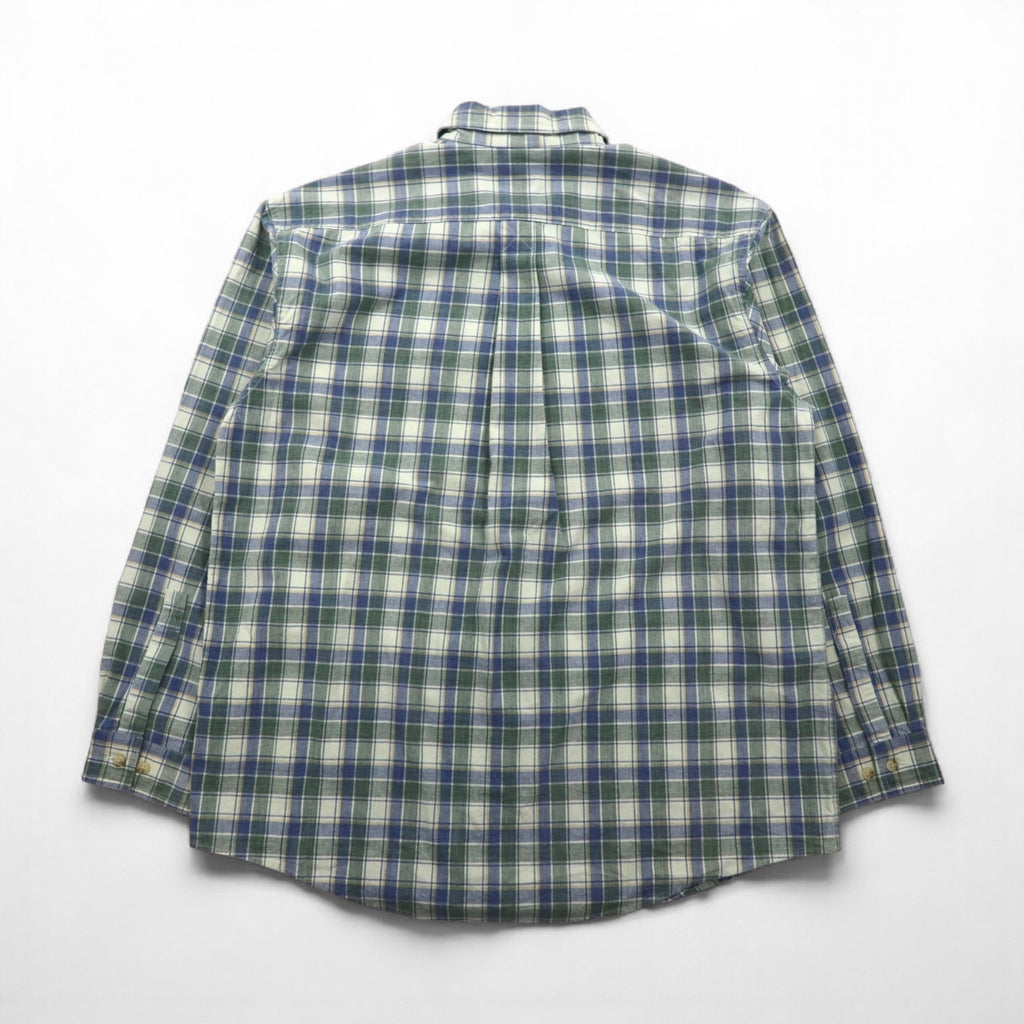 L.L.Bean サンウォッシュ キャンバス フランネルシャツ L チェック TRADITIONAL FIT 286410 未使用品