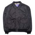 Giacca da aviatore AIRBORNE in pelle A-2 L marrone con bandiera americana