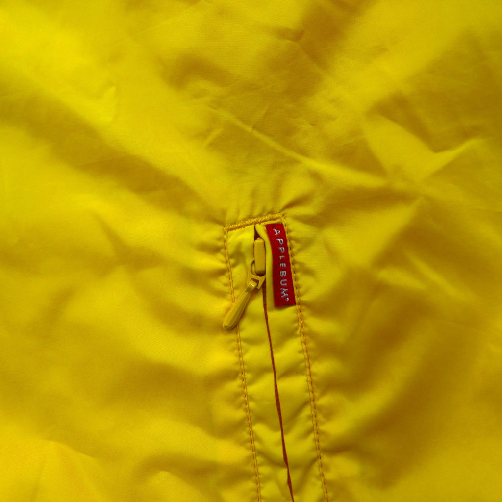 APPLEBUM Giacca con zip in nylon L Giallo Poliestere Coulisse