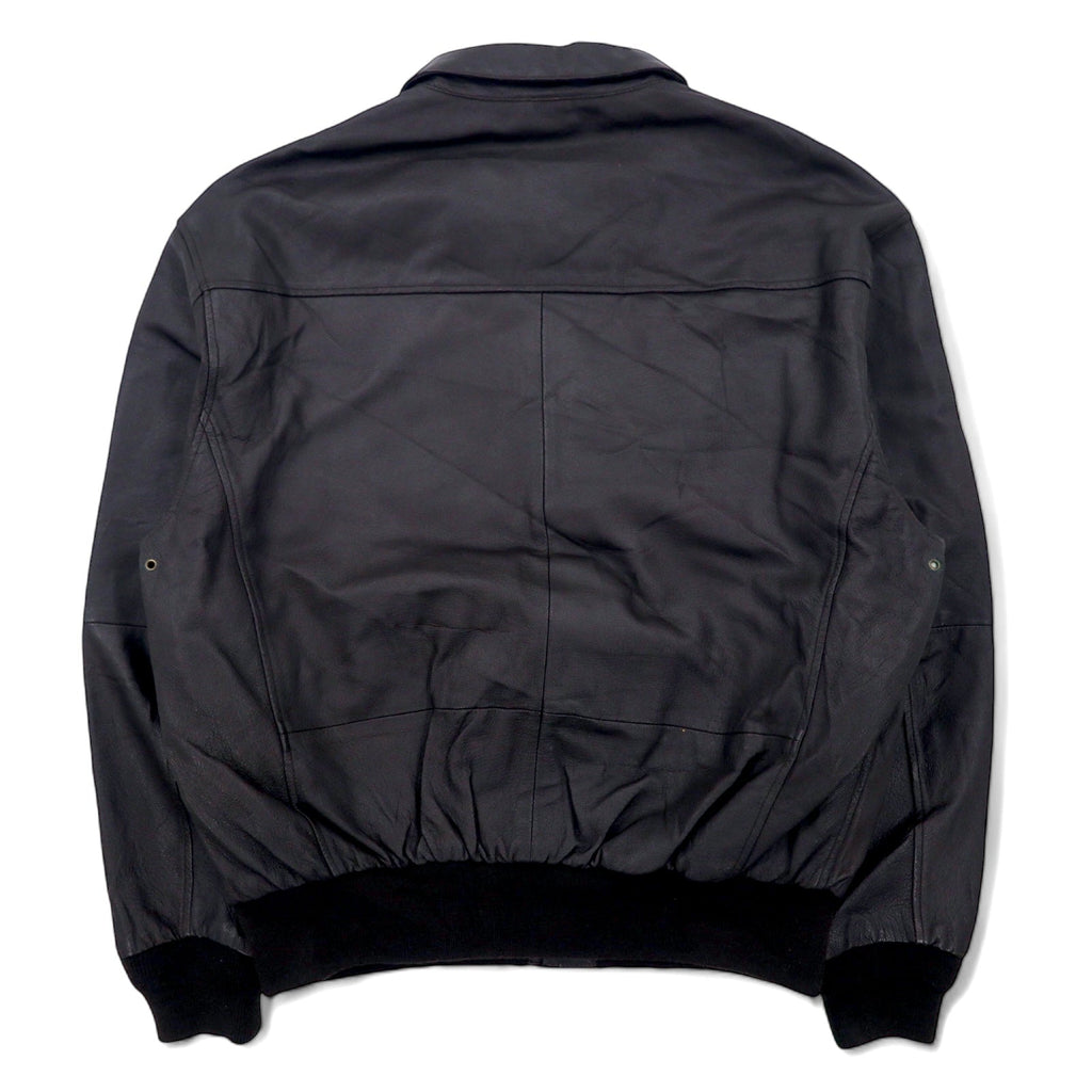 Giacca da aviatore AIRBORNE in pelle A-2 L marrone con bandiera americana