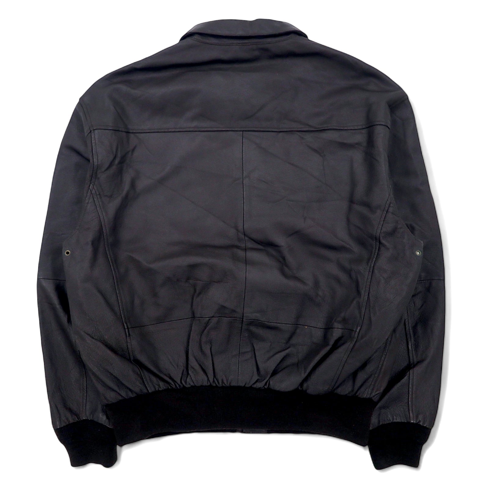 Giacca da aviatore AIRBORNE in pelle A-2 L marrone con bandiera americana