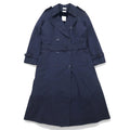 Anni '90, US NAVY, Esercito americano, cappotto per tutte le stagioni, trench coat, 14R, blu navy, poliestere cotone, fodera rimovibile, con cintura, militare, 8410-01-175-2264 RAIN COAT WOMEN'S LONDONTOWN CORP