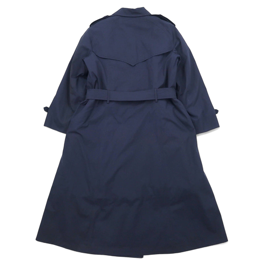 Anni '90, US NAVY, Esercito americano, cappotto per tutte le stagioni, trench coat, 14R, blu navy, poliestere cotone, fodera rimovibile, con cintura, militare, 8410-01-175-2264 RAIN COAT WOMEN'S LONDONTOWN CORP