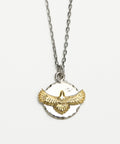 EAGLE COIN NECKLACE(GOLD & SILVER)