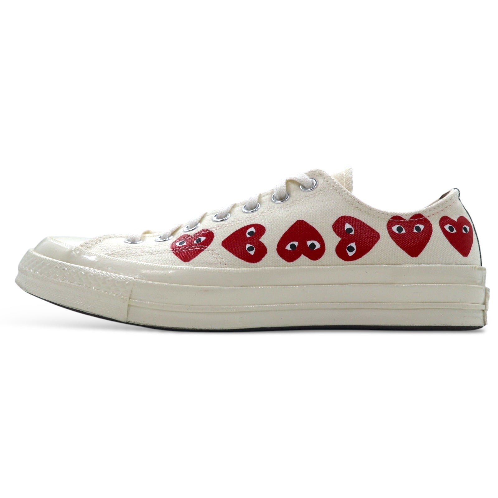 PLAY COMME des GARCONS × CONVERSE CT70 Sneakers 27cm Bianche Chuck Taylor 70 Multi Heart 162975C
