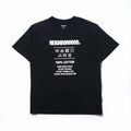 NEIGHBORHOOD QC/C-TEE.SS T-shirt S Nero Cotone 212PCNH-ST07 Made in Japan