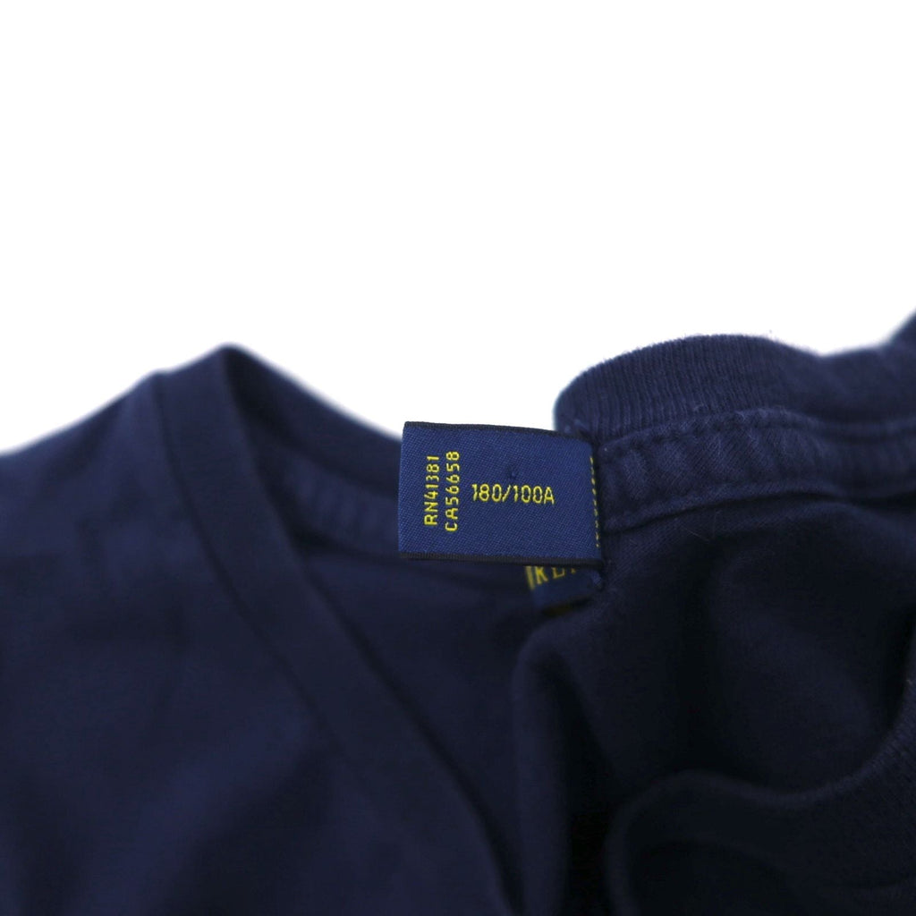 POLO RALPH LAUREN ポロベア Tシャツ L ネイビー コットン プリント
