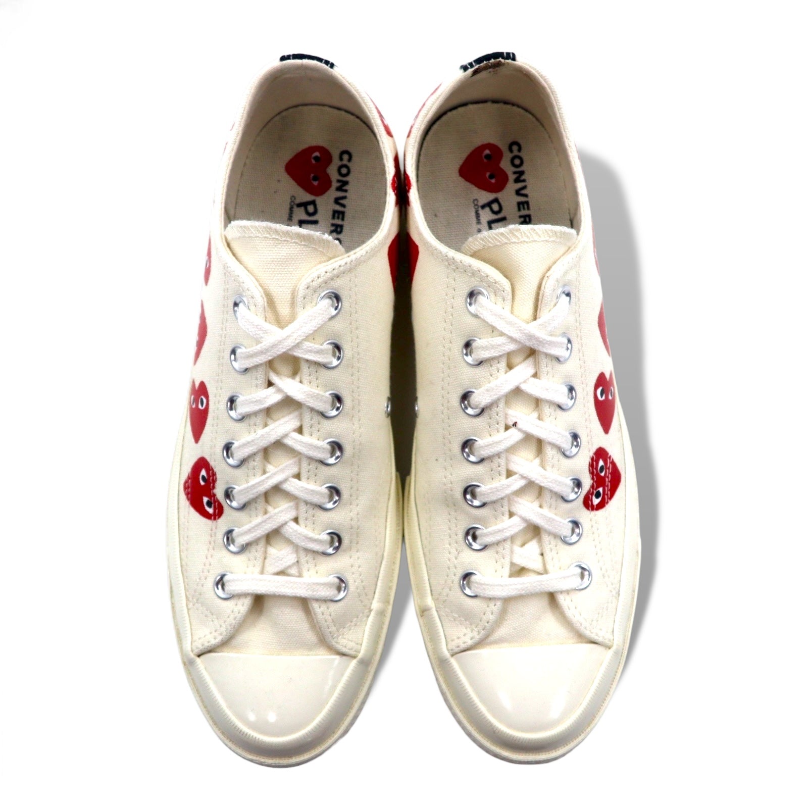 PLAY COMME des GARCONS × CONVERSE CT70 Sneakers 27cm Bianche Chuck Taylor 70 Multi Heart 162975C
