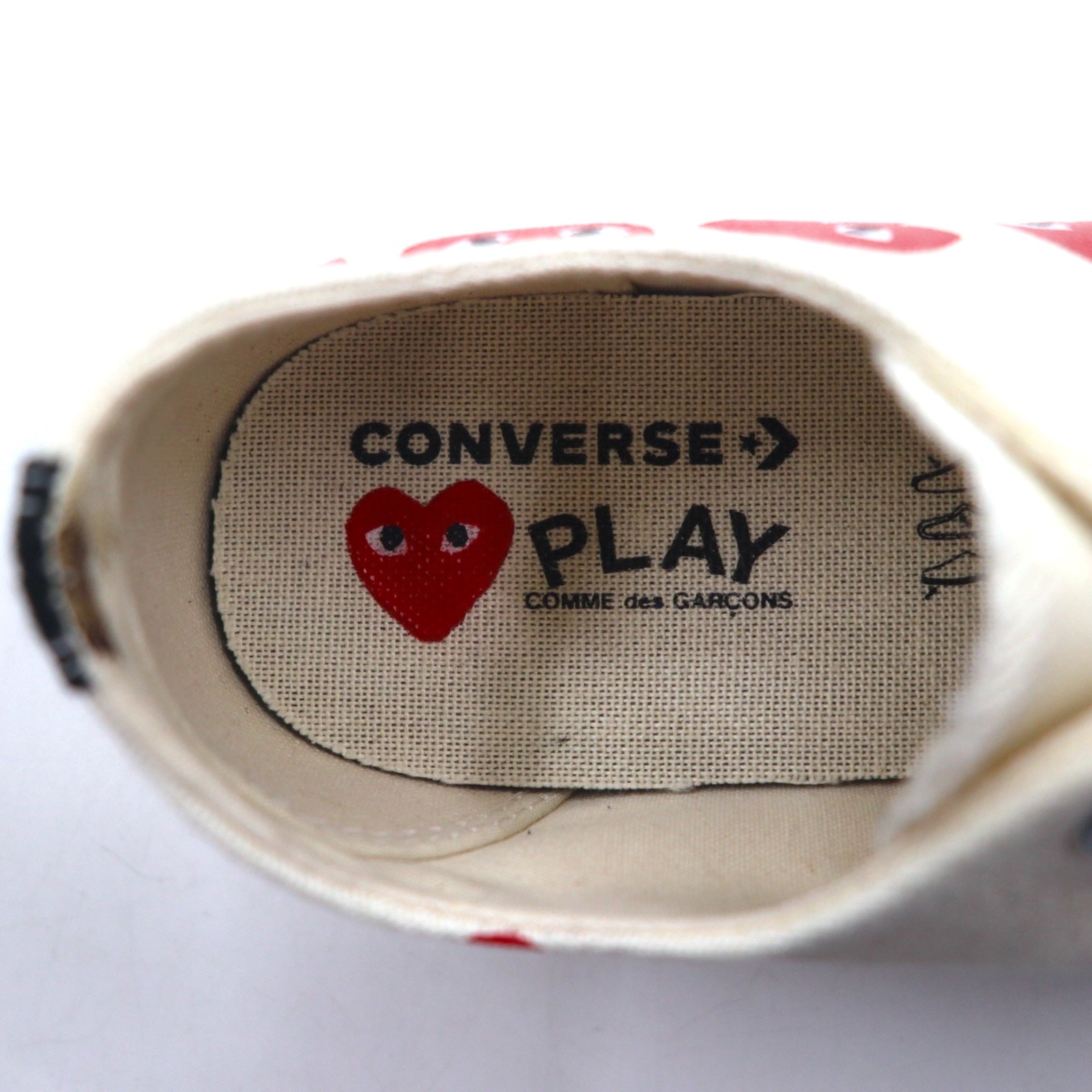 PLAY COMME des GARCONS × CONVERSE CT70 Sneakers 27cm Bianche Chuck Taylor 70 Multi Heart 162975C