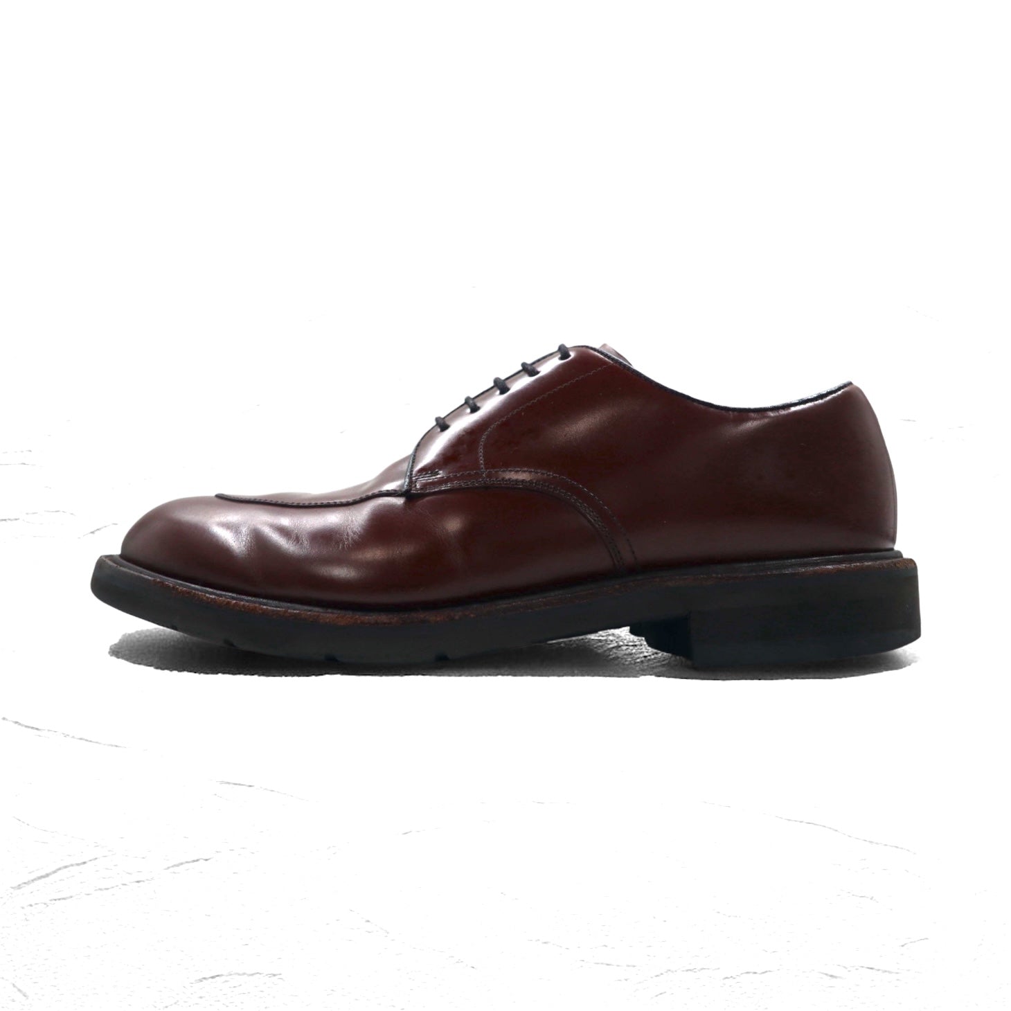 REGAL scarpe stringate con punta a U, misura 26.5 cm, marroni, in pelle bovina, allacciatura esterna, punta divisa, AIR ROTATION SYSTEM W15A, Made in Japan