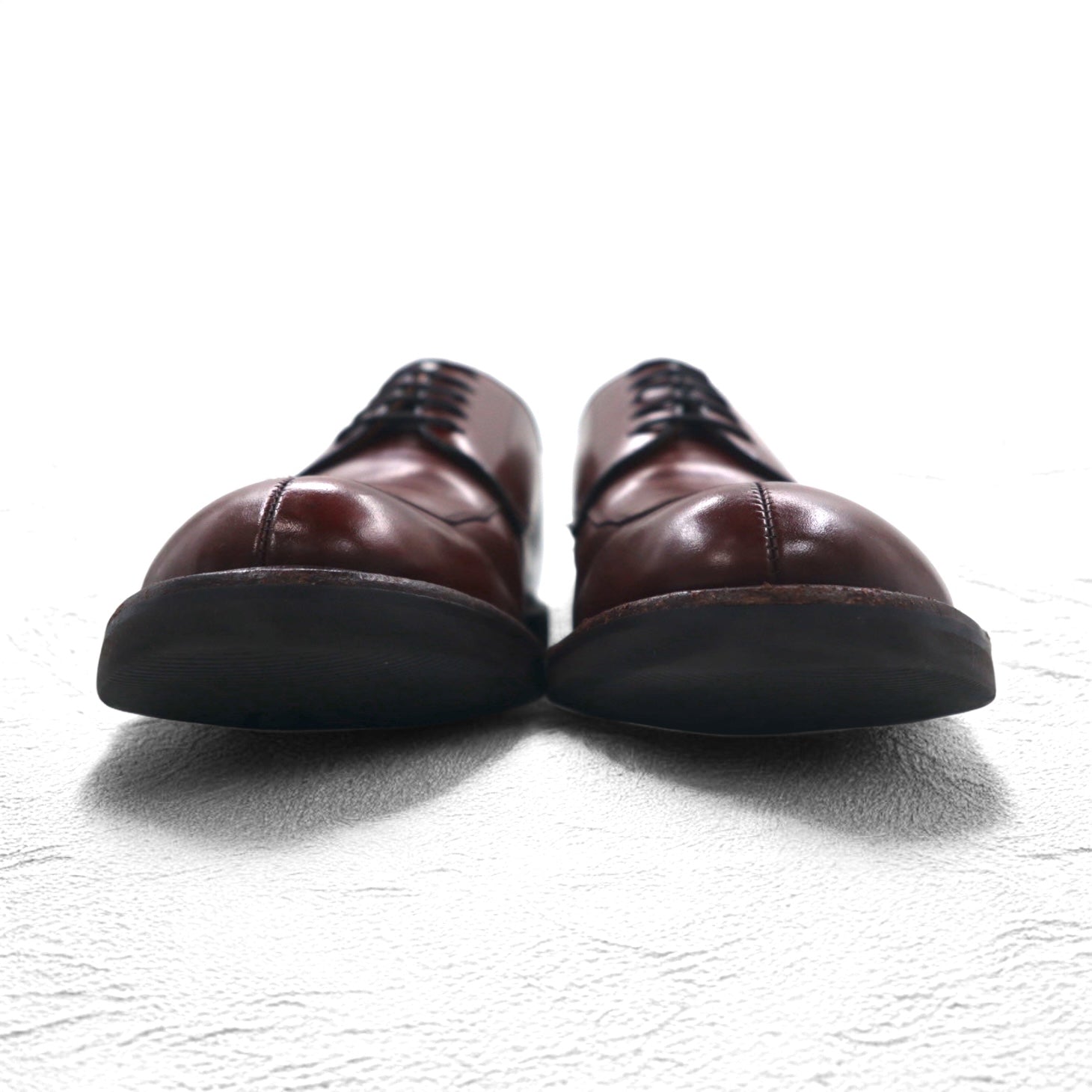 REGAL scarpe stringate con punta a U, misura 26.5 cm, marroni, in pelle bovina, allacciatura esterna, punta divisa, AIR ROTATION SYSTEM W15A, Made in Japan