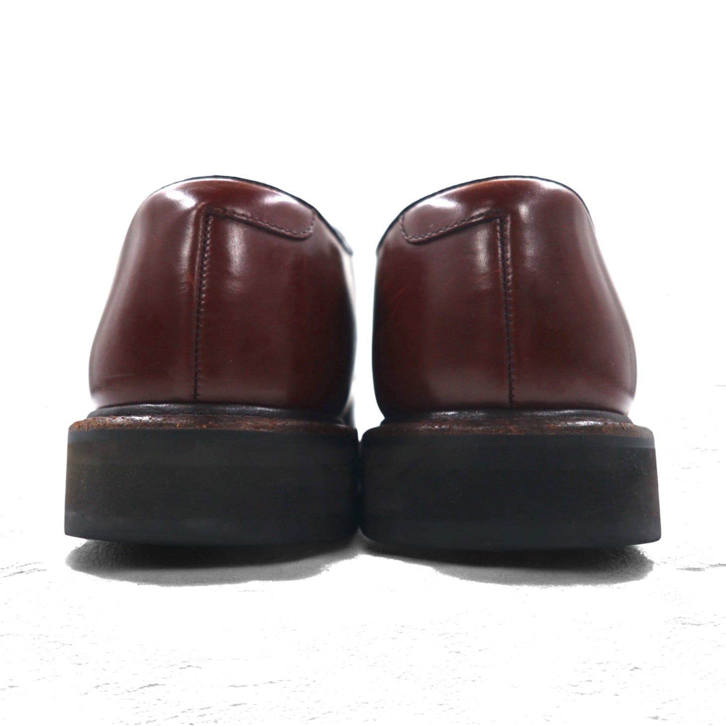 REGAL scarpe stringate con punta a U, misura 26.5 cm, marroni, in pelle bovina, allacciatura esterna, punta divisa, AIR ROTATION SYSTEM W15A, Made in Japan