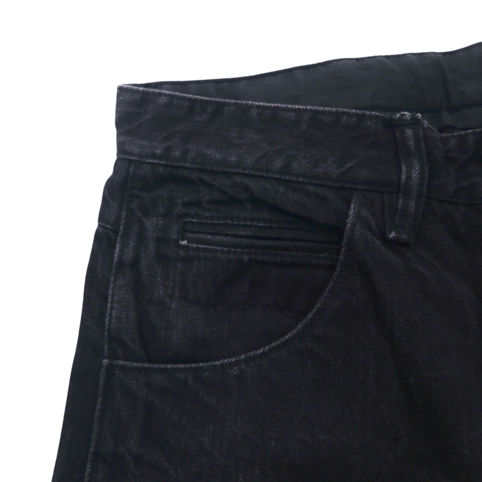 bukht Cut-off Jeans S Nero BASIC 5P SLIM DENIM PANTS B-M31806 Prodotto in Giappone