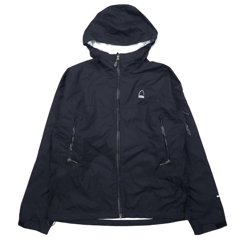 SIERRA DESIGNS Hurricane Jacket Mountain Parka XL Nero Nylon Impermeabile HURRICANE RAIN JACKET