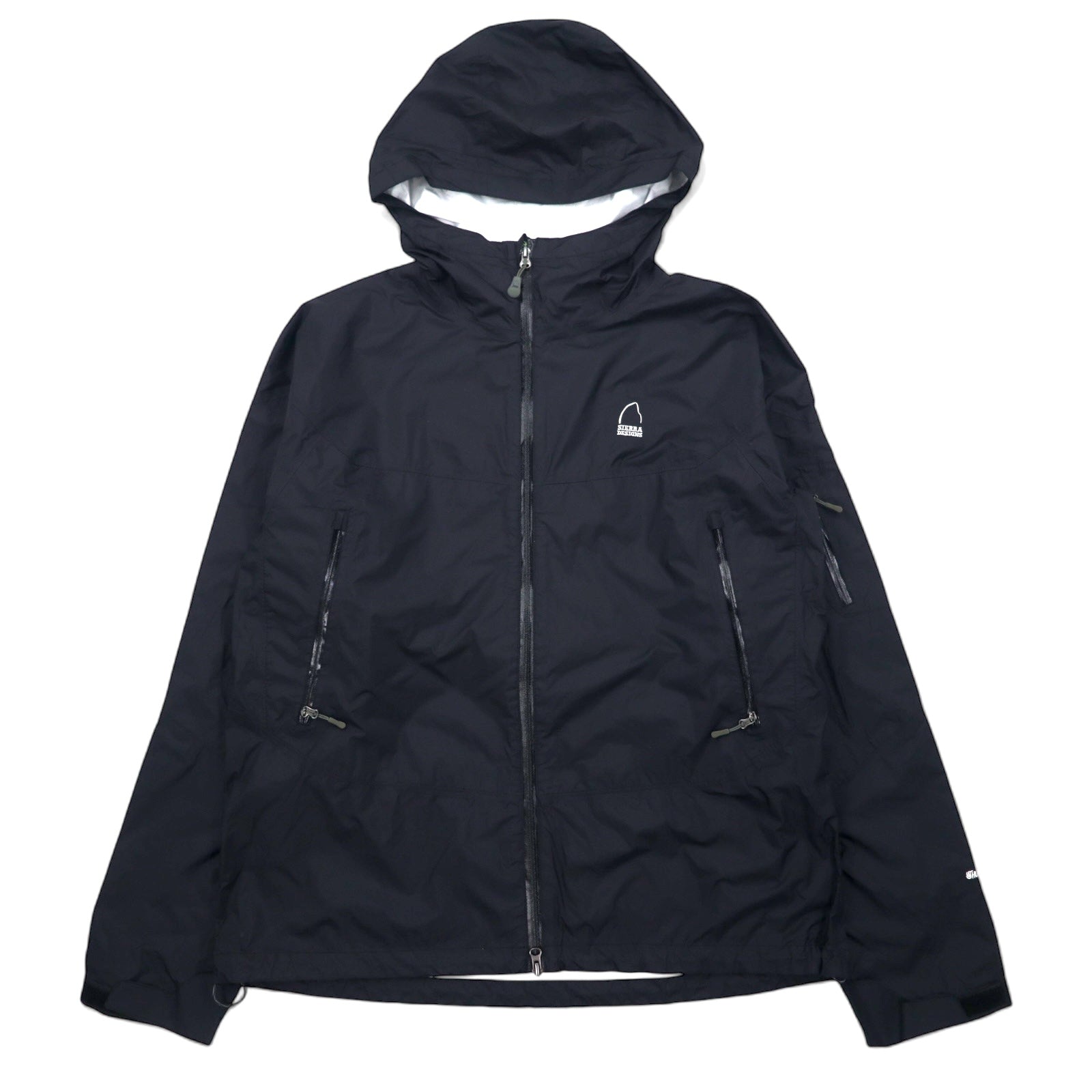 SIERRA DESIGNS Hurricane Jacket Mountain Parka XL Nero Nylon Impermeabile HURRICANE RAIN JACKET