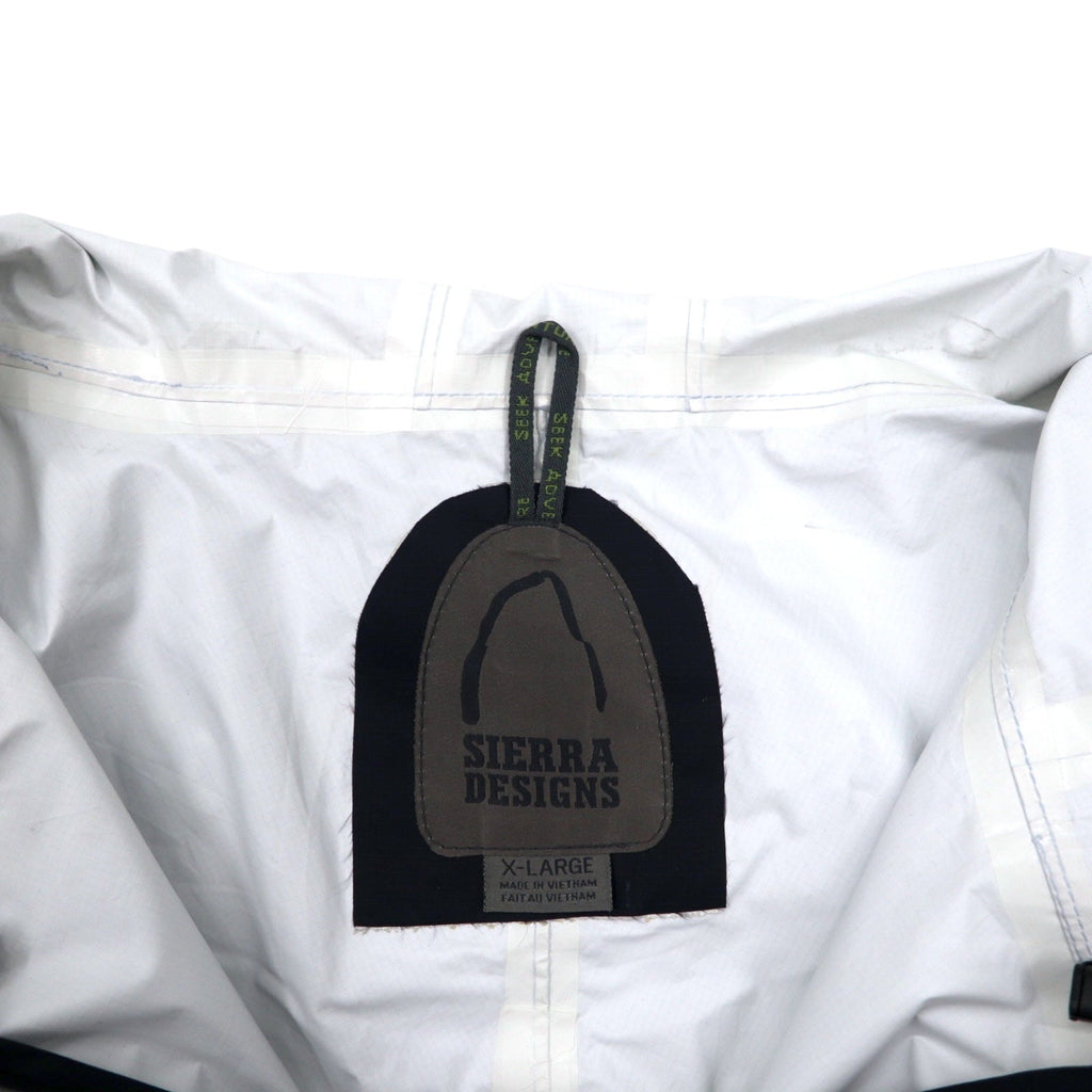 SIERRA DESIGNS Hurricane Jacket Mountain Parka XL Nero Nylon Impermeabile HURRICANE RAIN JACKET