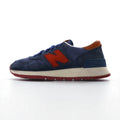 new balance USA製 M990DSA sneaker in camoscio, 26.5 cm, blu navy, pelle Horween, suola Vibram
