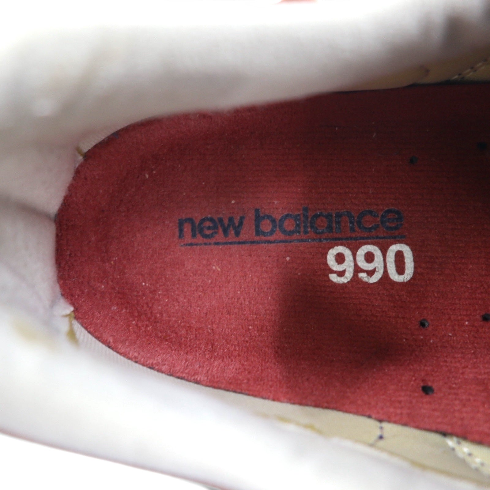 new balance USA製 M990DSA sneaker in camoscio, 26.5 cm, blu navy, pelle Horween, suola Vibram