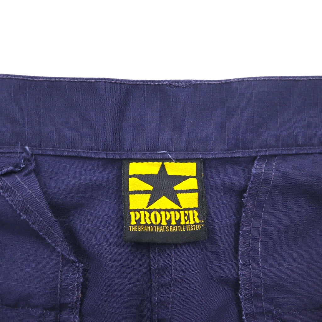 US ARMY BDU SHORTS UTILITY - Pantaloncini cargo in ripstop, colore blu scuro, taglia M, stile militare PROPPER