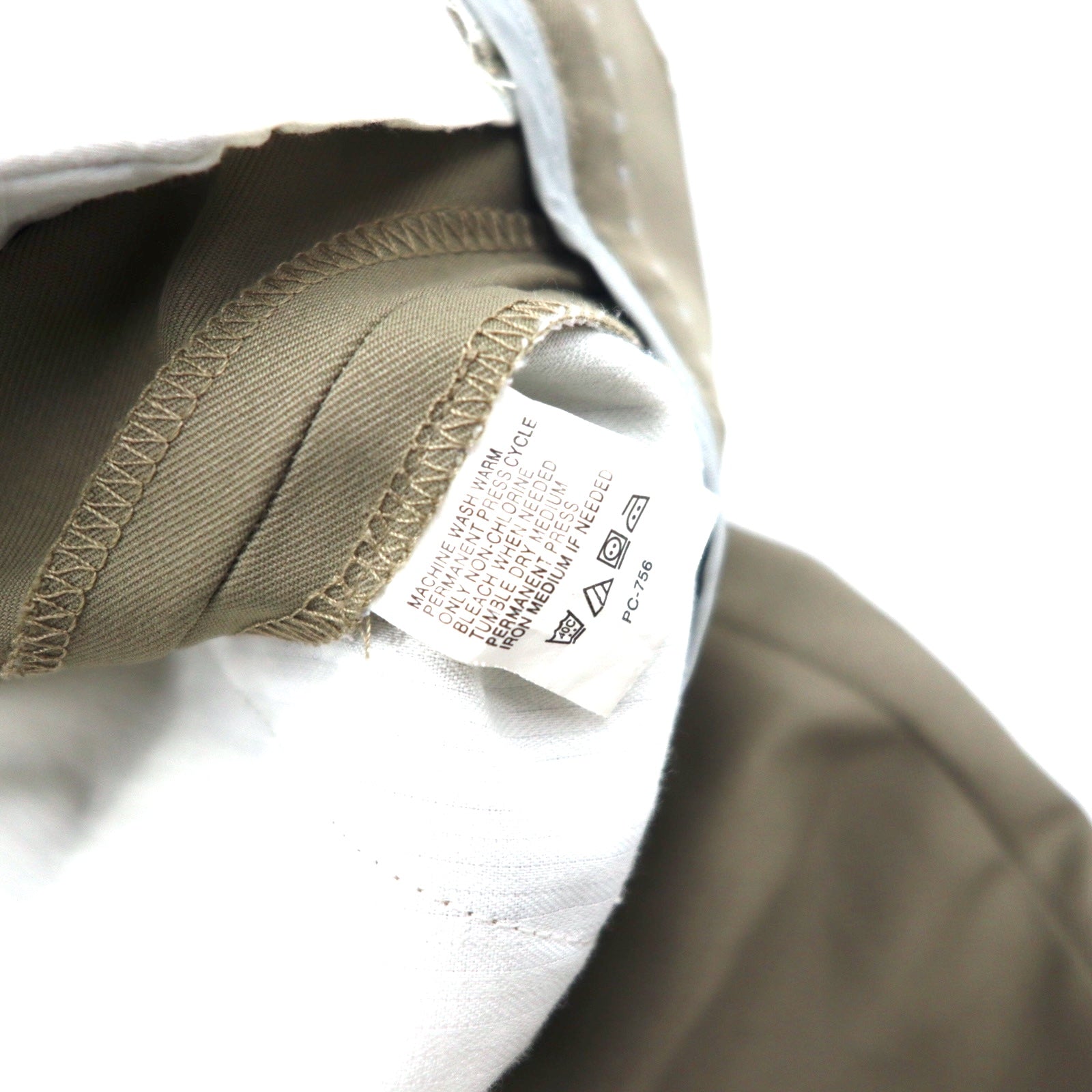 Pantaloni svasati con pinces VAN HEUSEN anni '90 30 beige poliestere