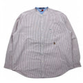 Camicia in Oxford a collo alto TOMMY HILFIGER, taglia XL, rosa, bianca, a righe in cotone