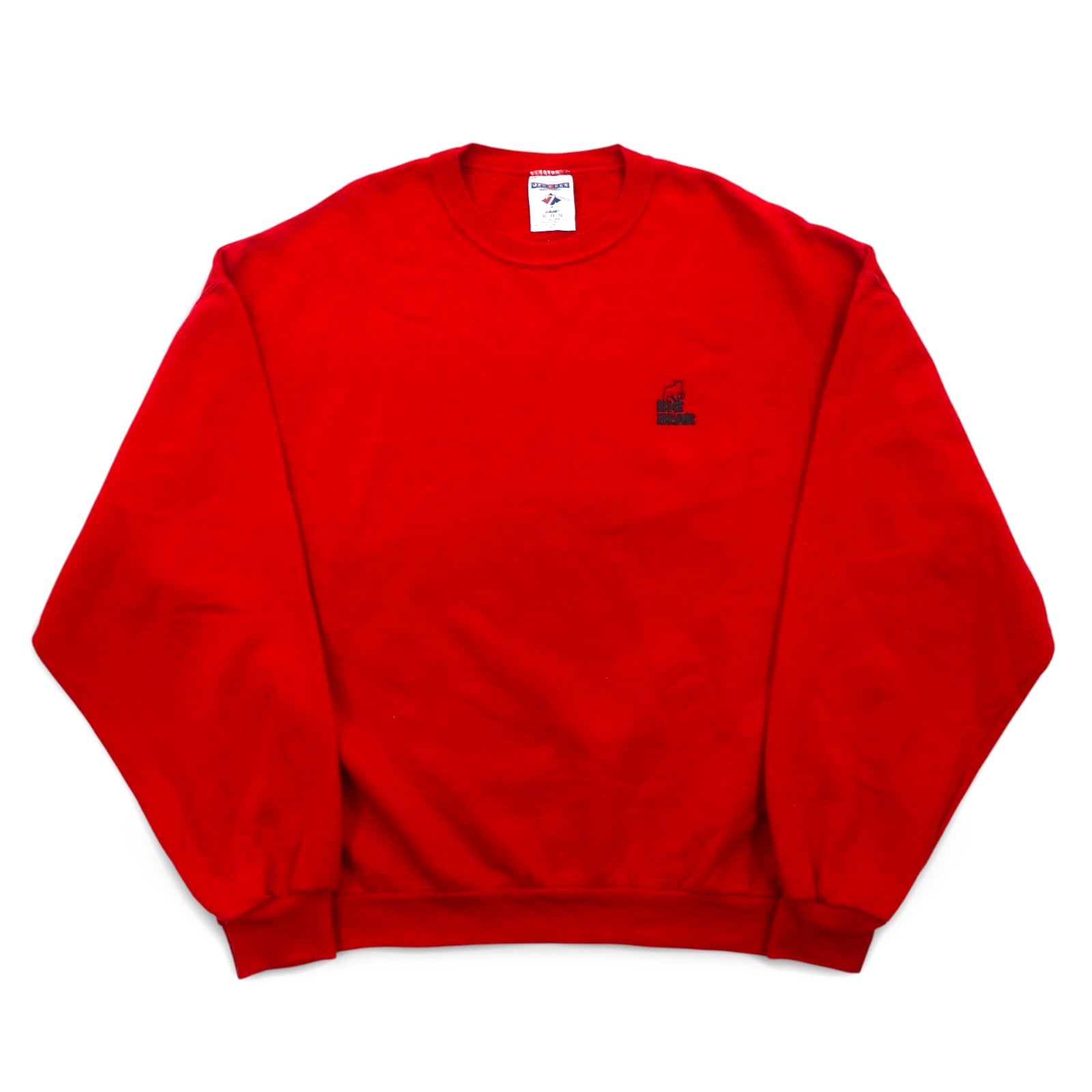 Felpa girocollo JERZEES taglia XL, rossa, in cotone, BIG BEAR, made in Messico