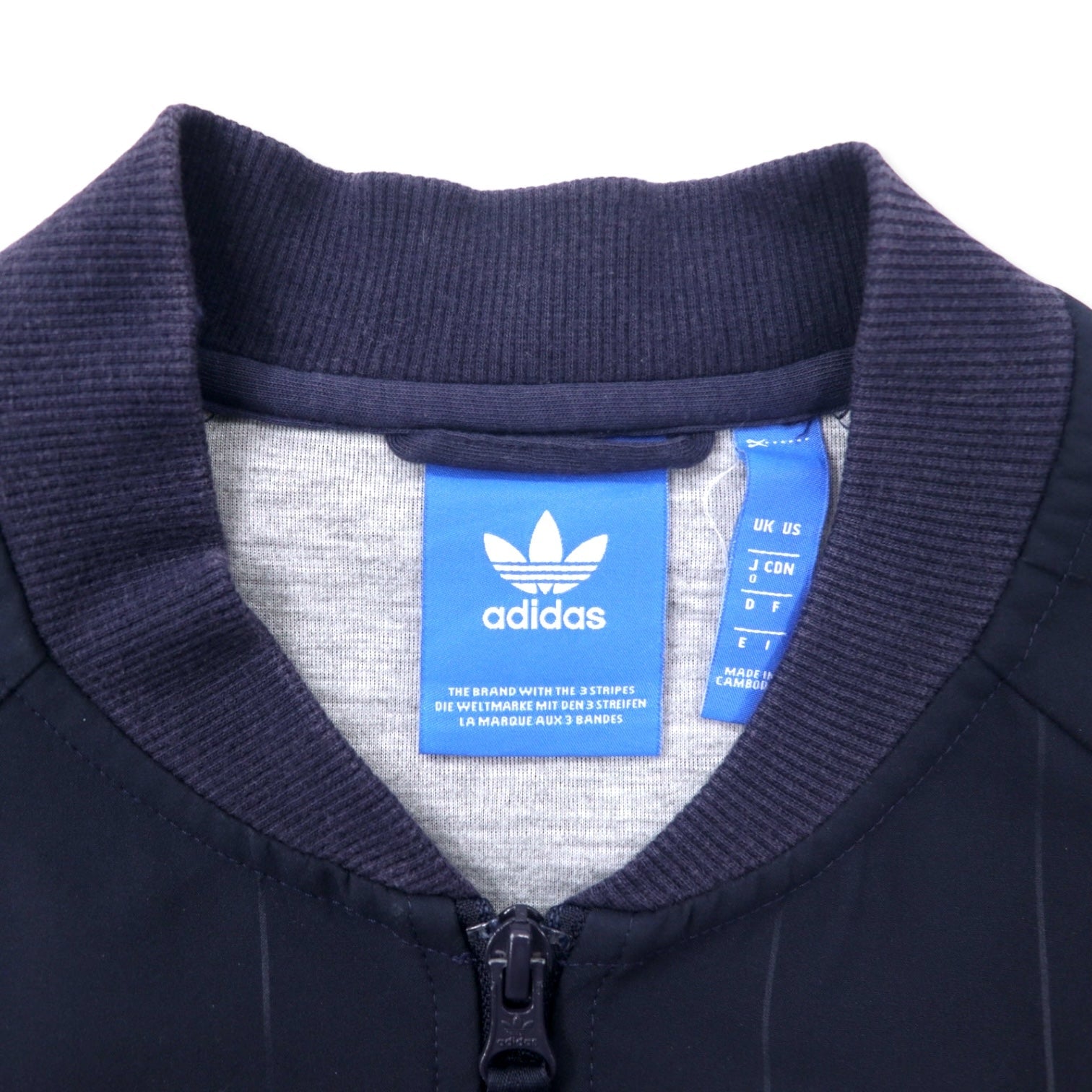 adidas originals ATP型 スーパースター トラックジャケット ジャージ O ネイビー ポリエステル トレフォイルロゴ 3ストライプス TKO Denim Super Star Track JKT BK2227