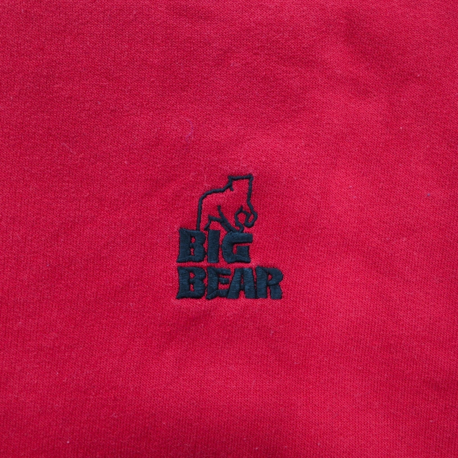 Felpa girocollo JERZEES taglia XL, rossa, in cotone, BIG BEAR, made in Messico