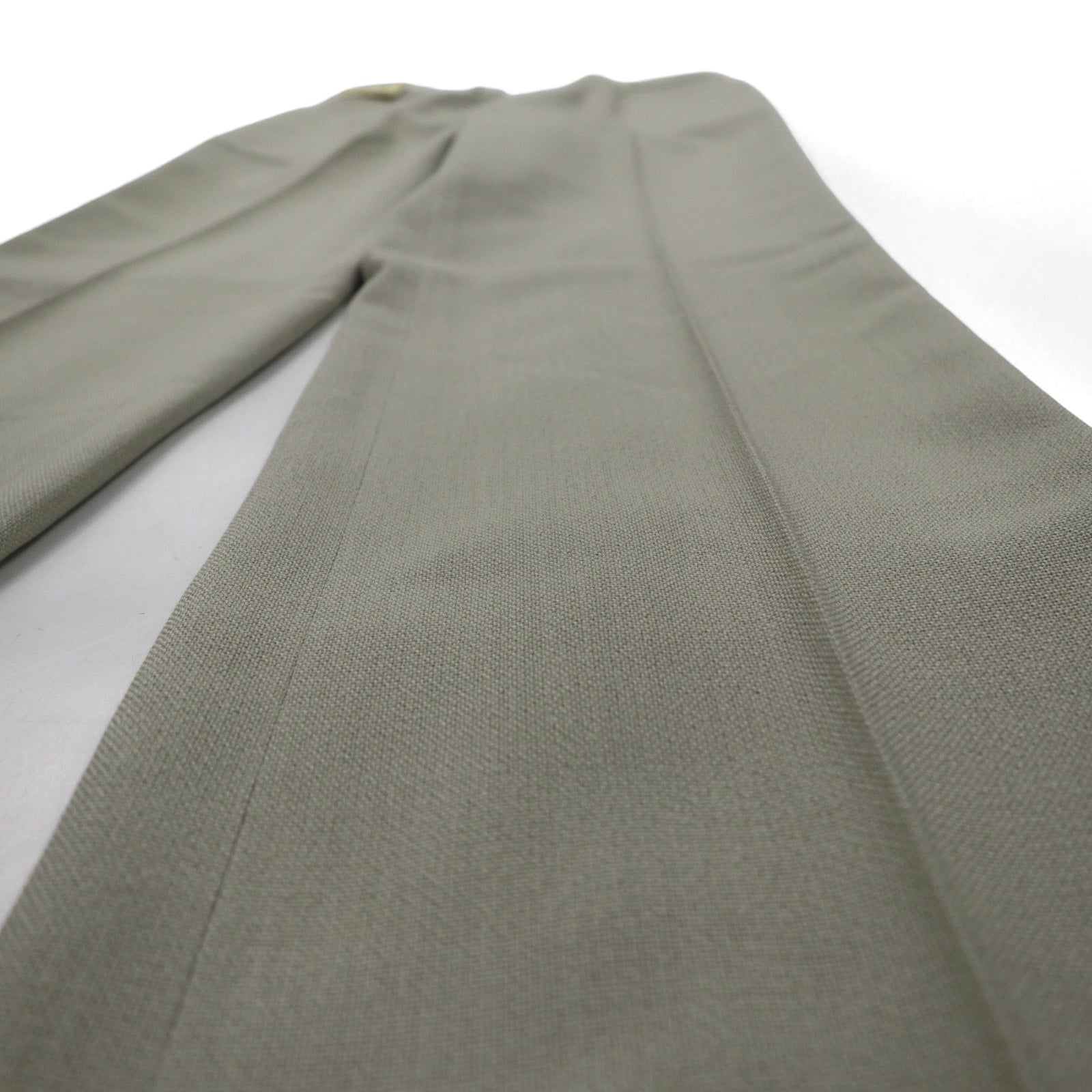 BIG JOHN Anni '70, pantaloni a zampa d'elefante con piega centrale, taglia S, beige, deadstock, nuovo con etichette.