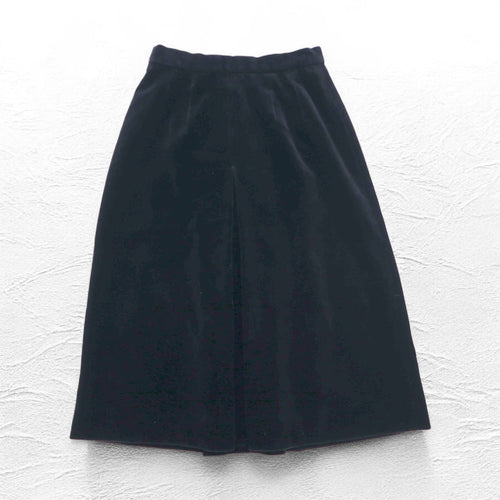 BURBERRYS gonna svasata in velluto S nera cotone made in Japan