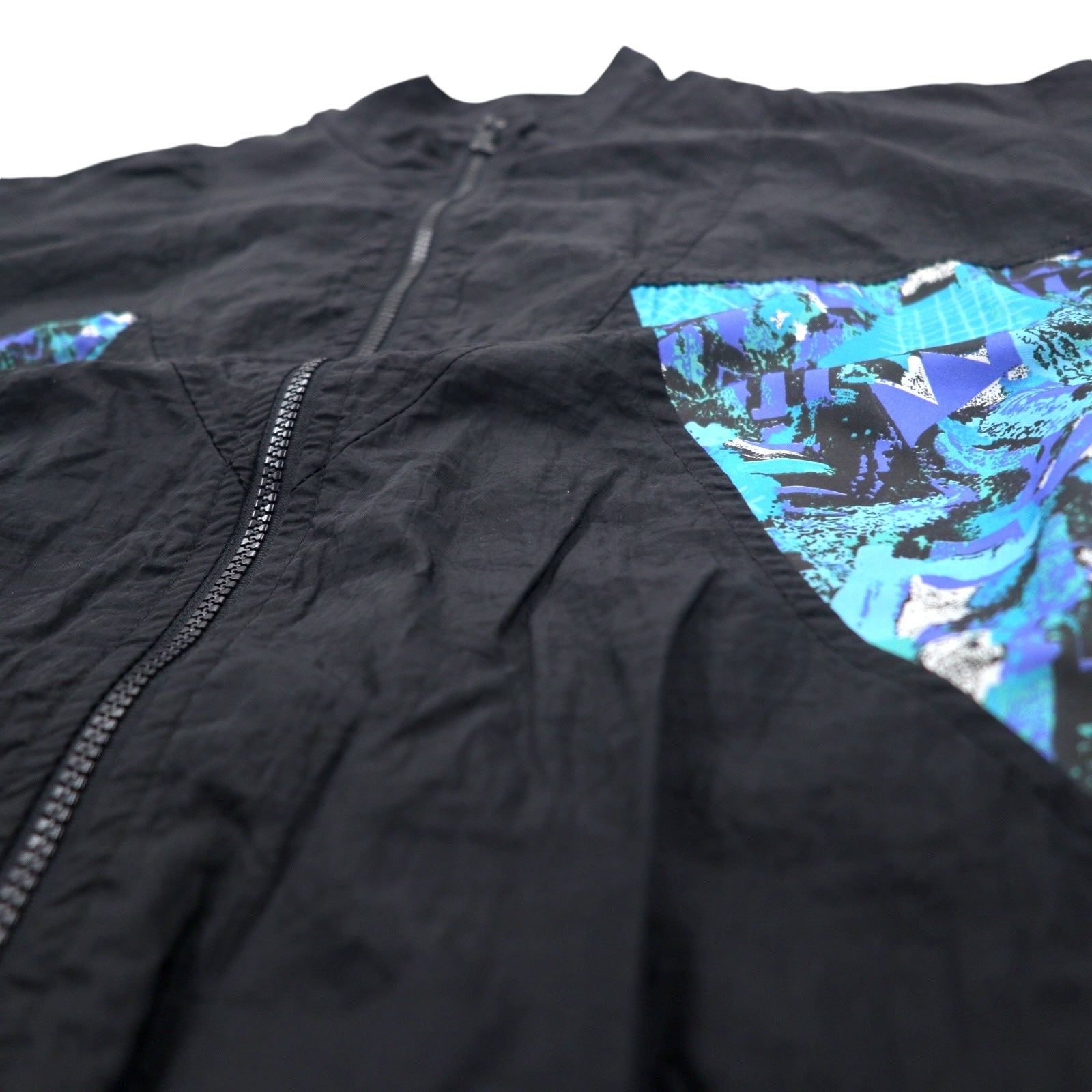 Giacca in nylon Reebok anni '90, maglia sportiva L nera, poliestere con logo vettoriale