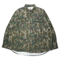 MOSSY OAK Camicia da caccia button-down XL cachi mimetica cotone oversize