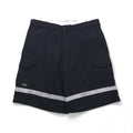 SofTwill by UniFirst Pantaloni corti cargo stile baggy riflettenti da lavoro taglia XL neri al ginocchio Made in Mexico