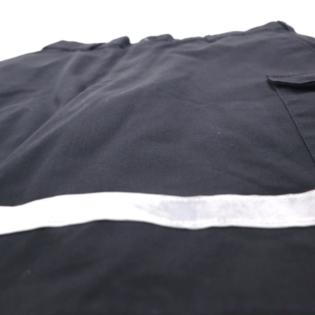 SofTwill by UniFirst Pantaloni corti cargo stile baggy riflettenti da lavoro taglia XL neri al ginocchio Made in Mexico