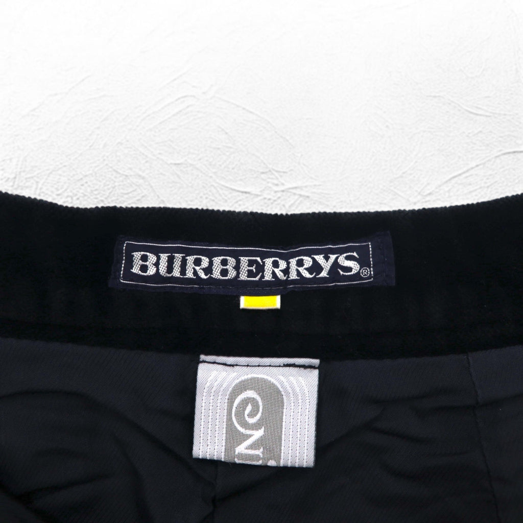 BURBERRYS gonna svasata in velluto S nera cotone made in Japan
