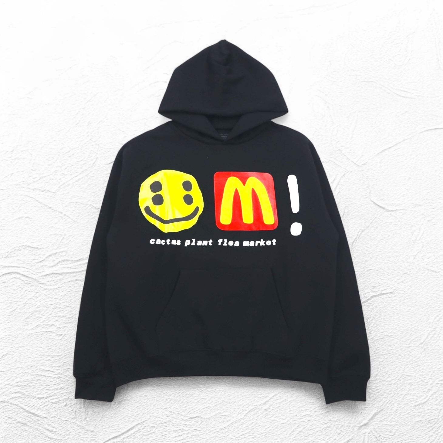 CACTUS PLANT FLEA MARKET × McDonalds Felpa con cappuccio pesante e stampa a bolle CPFM Icons! Hoodie M Nero Felpato 22AW
