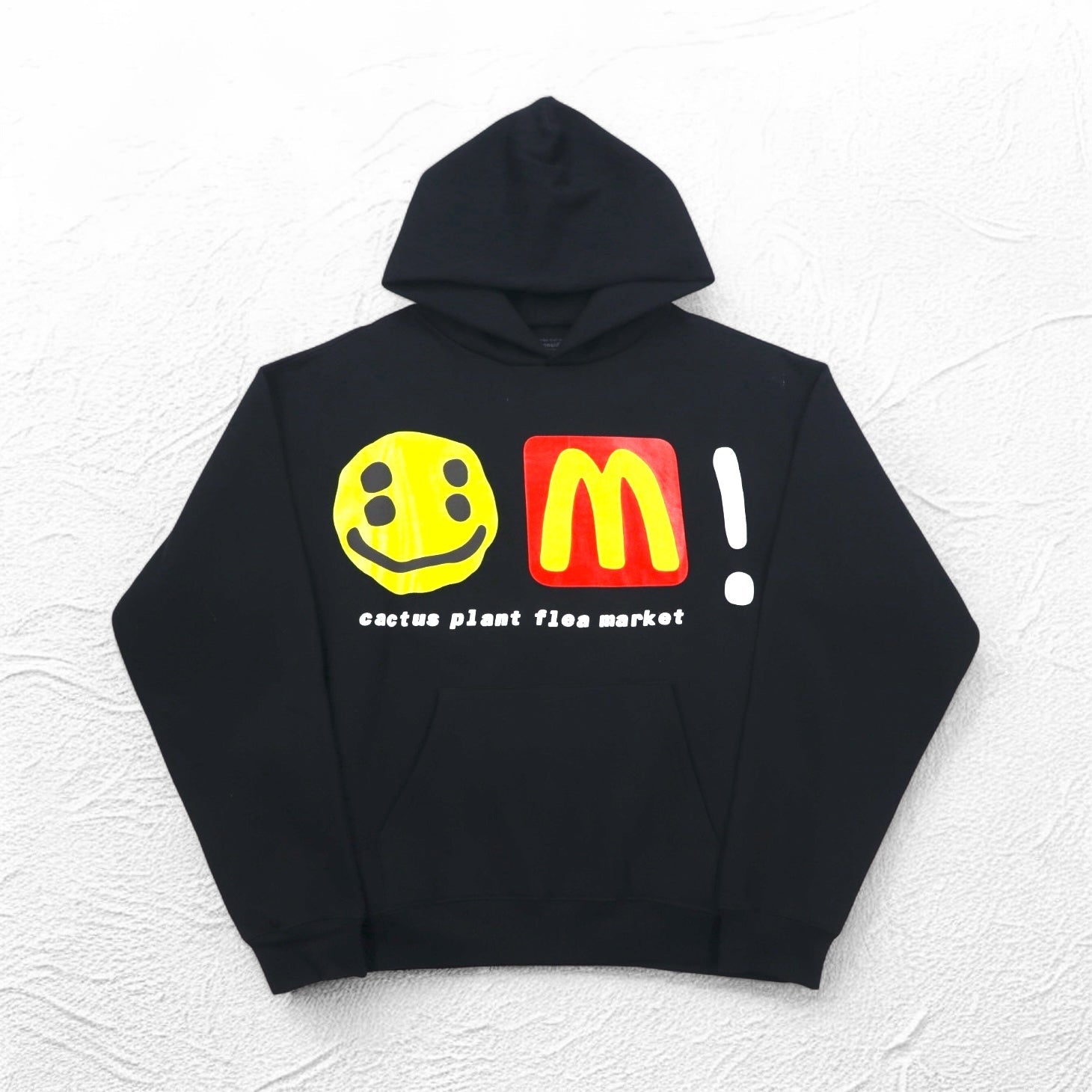 CACTUS PLANT FLEA MARKET × McDonalds Felpa con cappuccio pesante e stampa a bolle CPFM Icons! Hoodie M Nero Felpato 22AW
