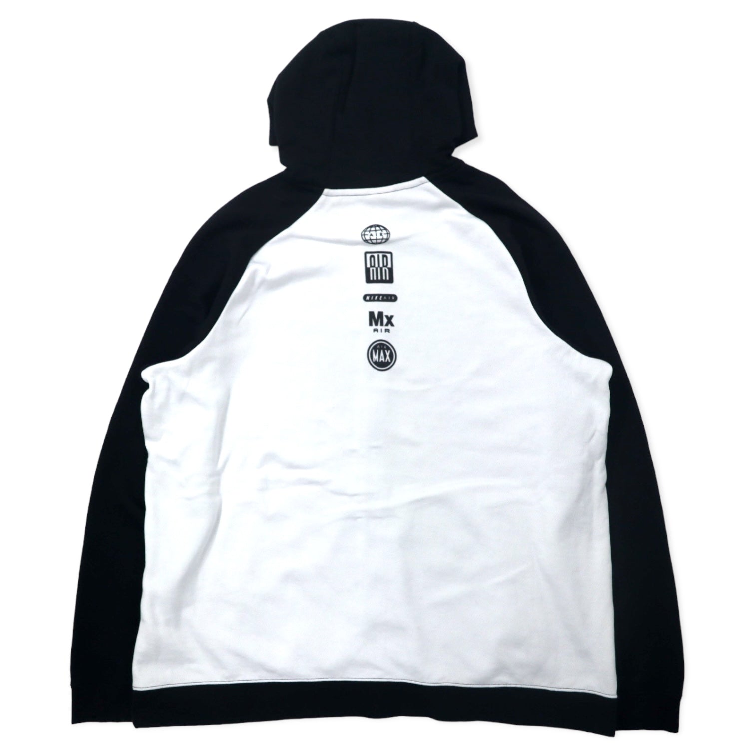 NIKE Air Max Hybrid Full Zip Hoodie XXL Nero Cotone Air Max Hybrid Full Zip Hoodie 805136-010