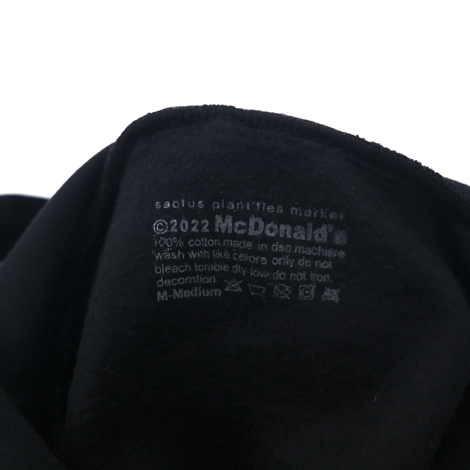 CACTUS PLANT FLEA MARKET × McDonalds Felpa con cappuccio pesante e stampa a bolle CPFM Icons! Hoodie M Nero Felpato 22AW