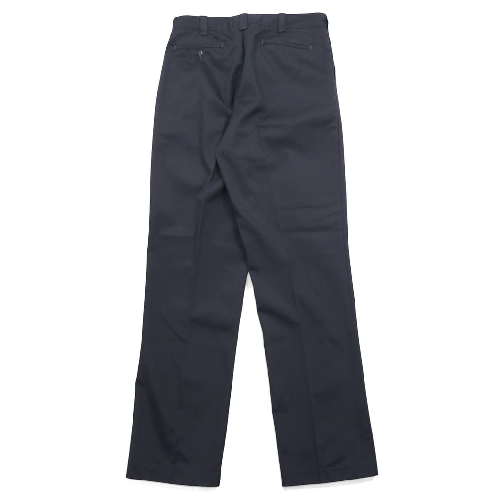 BIG MAC Anni '80 Twill Work Pants Chino 36 Grigio Poliestere Cotone Pieghe Centrali