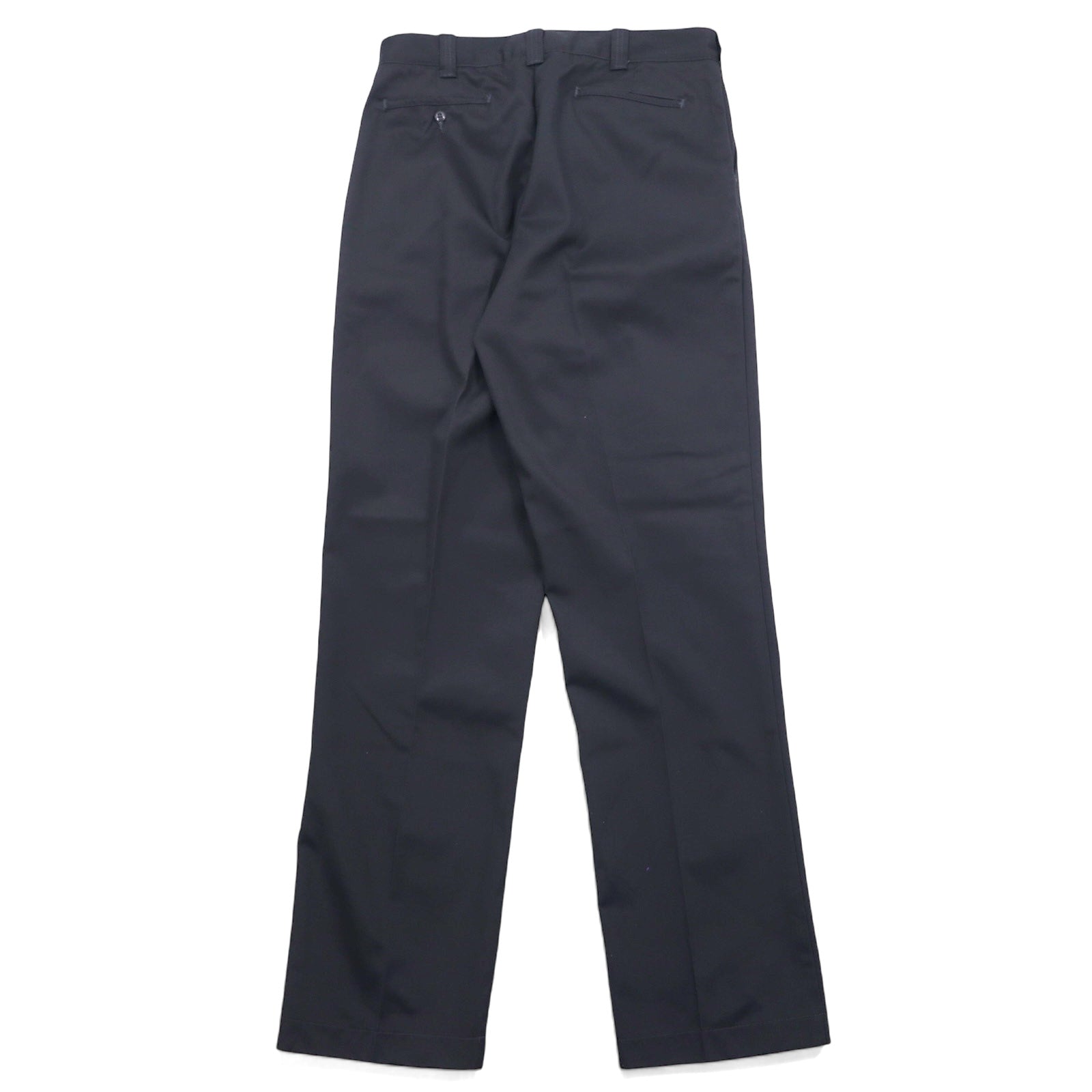BIG MAC Anni '80 Twill Work Pants Chino 36 Grigio Poliestere Cotone Pieghe Centrali