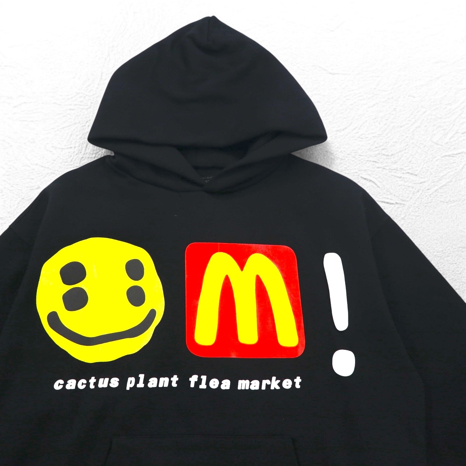 CACTUS PLANT FLEA MARKET × McDonalds Felpa con cappuccio pesante e stampa a bolle CPFM Icons! Hoodie M Nero Felpato 22AW