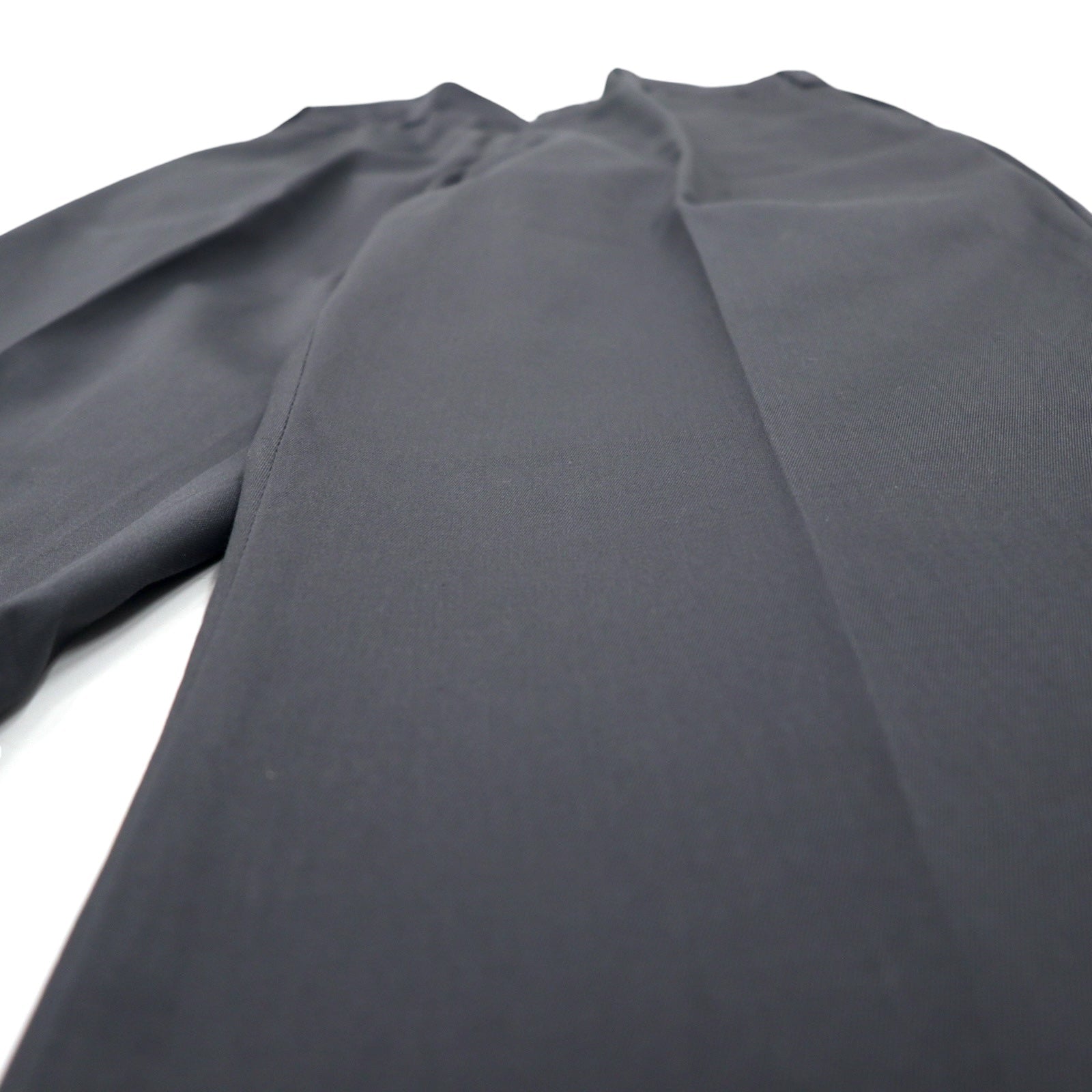 BIG MAC Anni '80 Twill Work Pants Chino 36 Grigio Poliestere Cotone Pieghe Centrali